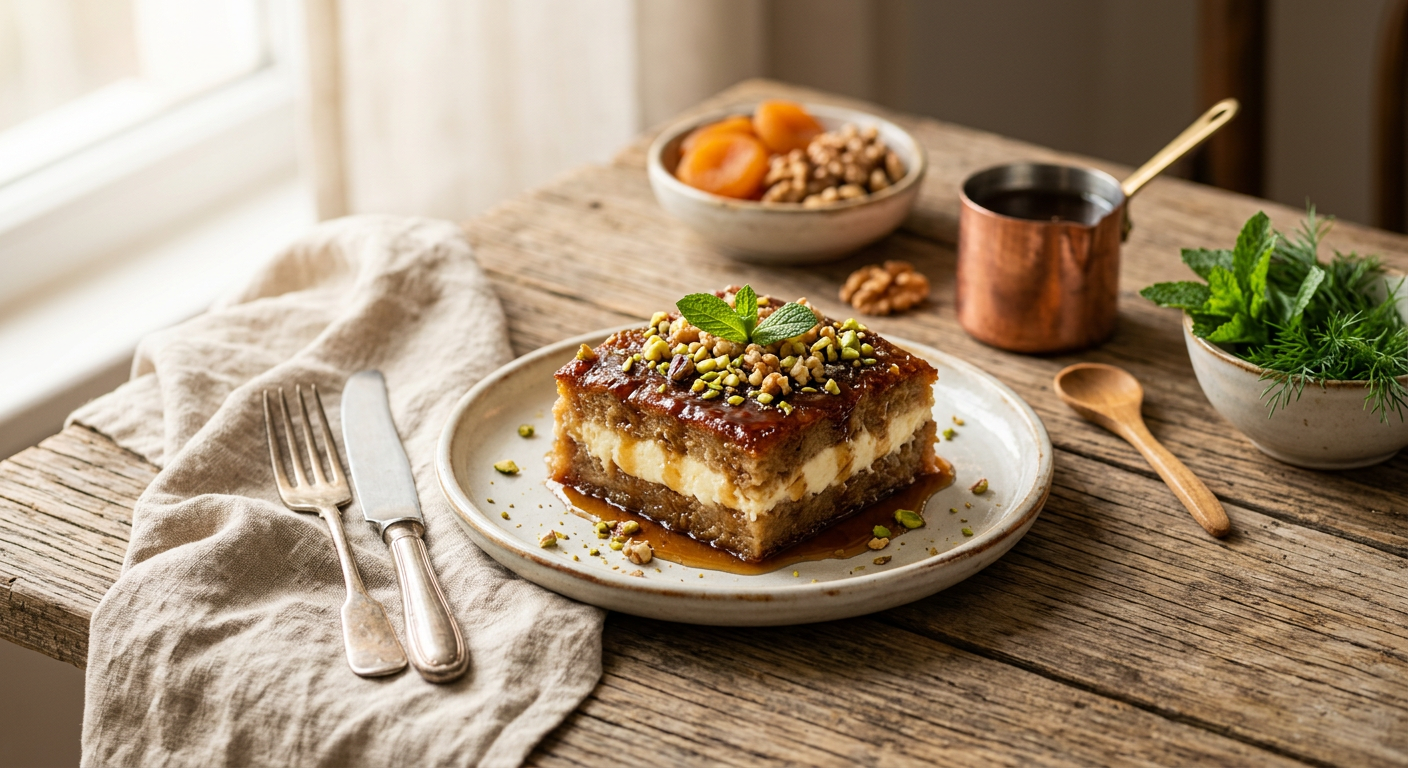 Kuru Kaymaklı Ekmek Kadayıfı