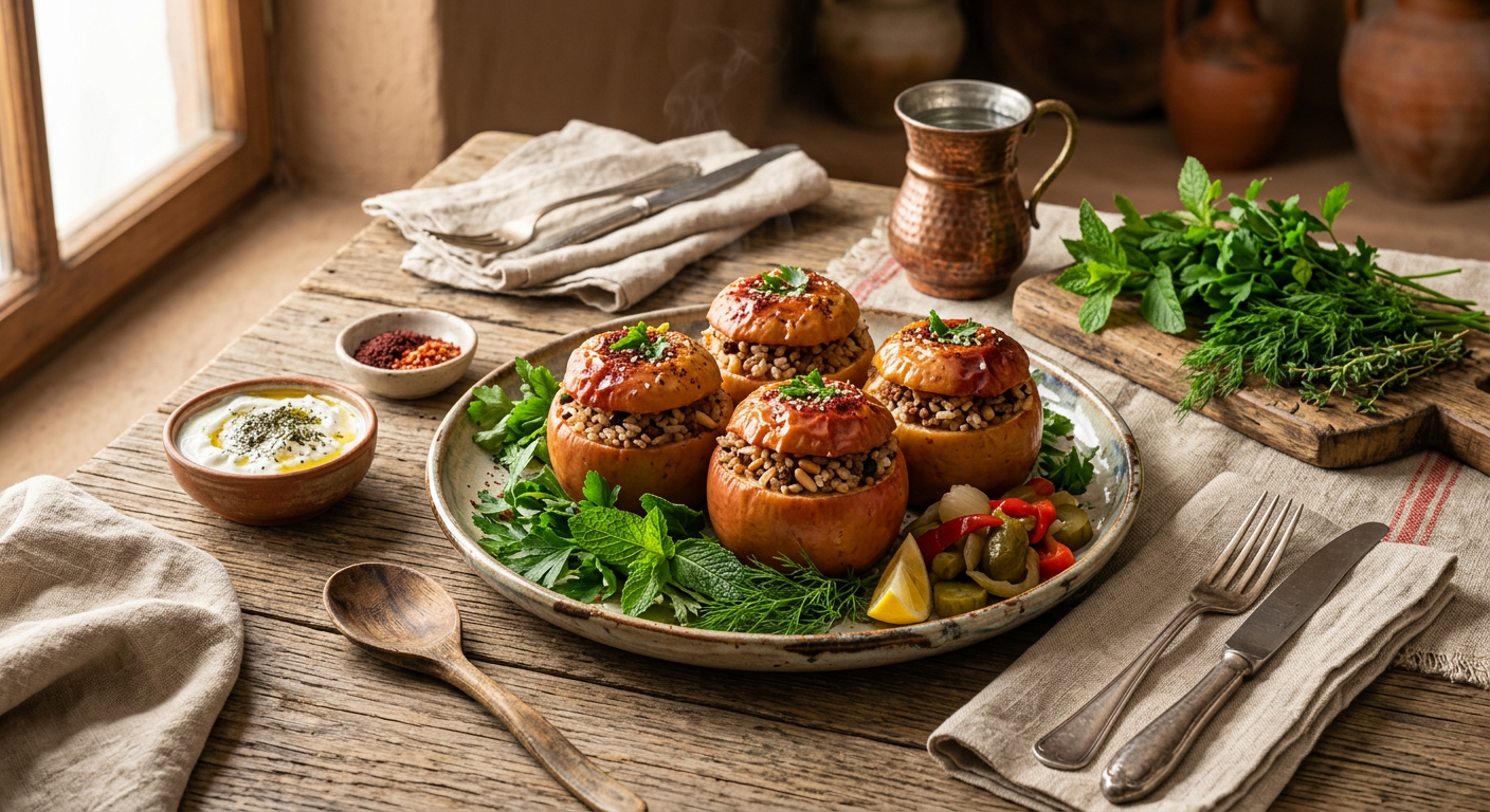 Pirinçli Elma Dolması