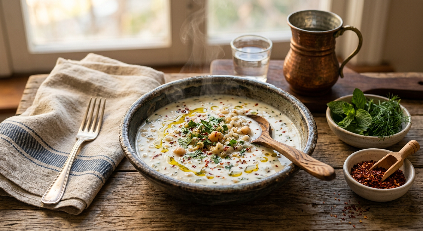 Ayran Aşı Çorbası
