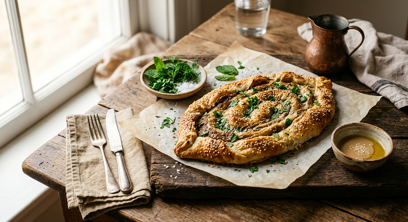 Bursa Böreği (Tahinli Pide)