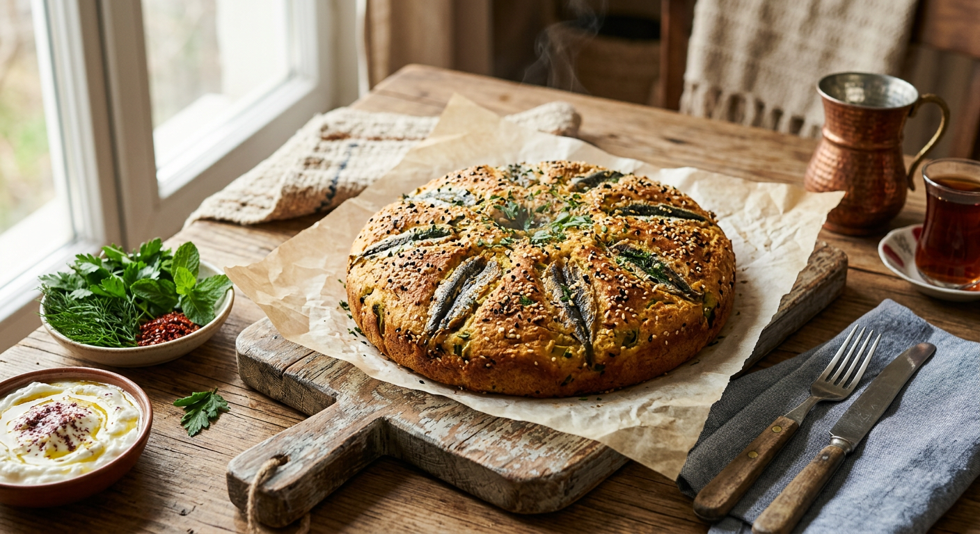 Hamsili Ekmek (Hamsili Mısır Ekmeği)