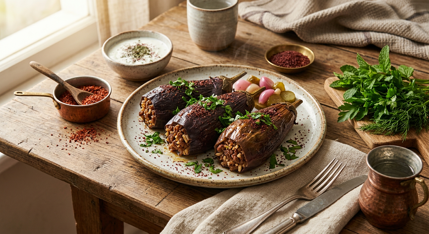 Kuru Patlıcan Dolması