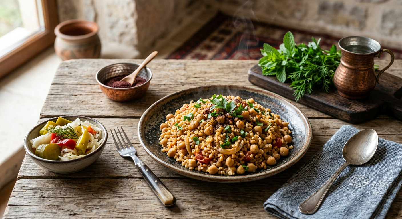 Nohutlu Bulgur Pilavı