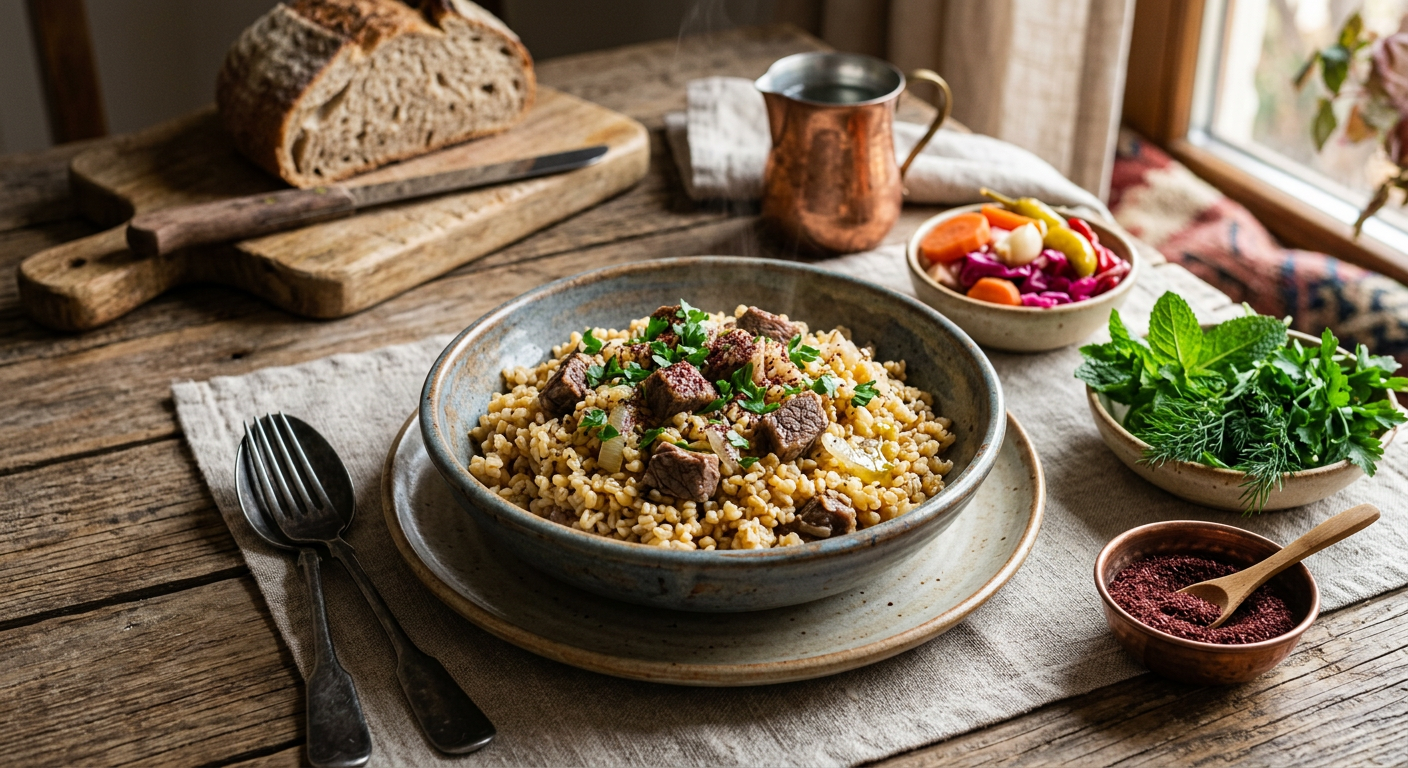 Etli Bulgur Pilavı
